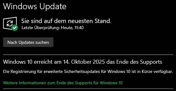 Support Ende von Windows 11